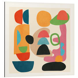 Alubild Minimal Abstract Shapes Art III