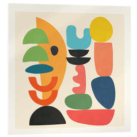 Acrylglasbild Minimal Abstract Shapes Art I