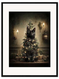 Gerahmter Kunstdruck Weihnachtsbaum