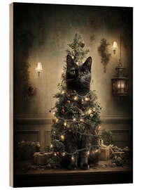 Holzbild Weihnachtsbaum