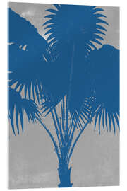 Tableau en verre acrylique Chromatic Palms VI - Jennifer Goldberger