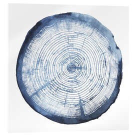 Acrylglasbild Baumringüberlagerung I - Grace Popp