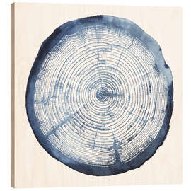 Holzbild Baumringüberlagerung I - Grace Popp