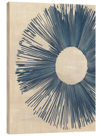 Holzbild Blue Burst I