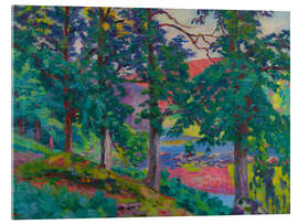 Acrylglasbild Sonnenuntergang am Ufer der Creuse - Jean Baptiste Armand Guillaumin