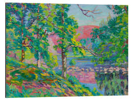 Alubild Sonnenaufgang am Ufer der Creuse - Jean Baptiste Armand Guillaumin