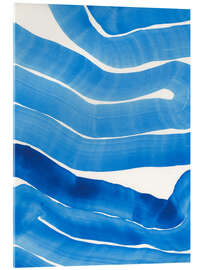 Acrylglasbild Blue Wiggles II