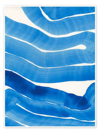 Wandbild Blue Wiggles II - Jodi Fuchs