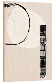 Holzbild Zen-Formen II