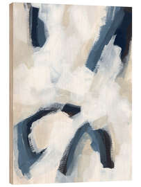 Holzbild Indigo Imprint II - June Erica Vess