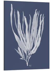 Alubild Seetangweiß auf Indigoblau
