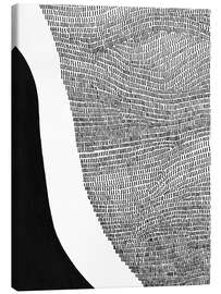 Leinwandbild Black and White Abstract I