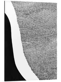 Magnettafel Black and White Abstract I