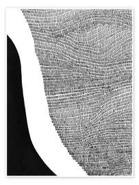 Wandbild Black and White Abstract I - Regina Moore