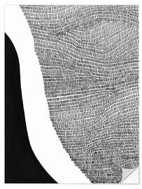 Wandsticker Black and White Abstract I