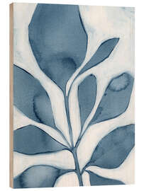 Holzbild Blue Weed I - Grace Popp