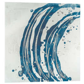 Acrylglasbild Embellished Blue Circle I - June Erica Vess