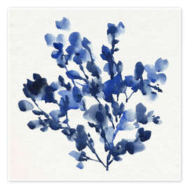 Wandbild Cobalt Blossom I - Annie Warren