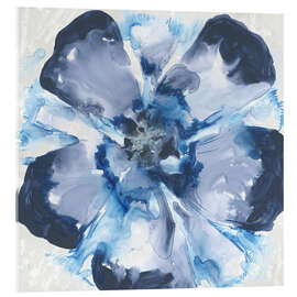 Acrylglasbild Blue Glass Flower II - June Erica Vess