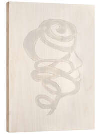 Holzbild Portrait Coil II - Vanna Lam