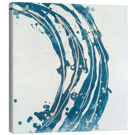 Leinwandbild Embellished Blue Circle II - June Erica Vess