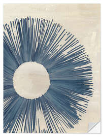 Wandsticker Blue Burst II