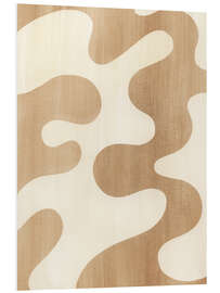 Hartschaumbild Sienna Ripples II