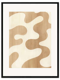 Gerahmter Kunstdruck Sienna Ripples II