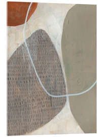 Acrylglasbild Marked Stones I - Jennifer Goldberger