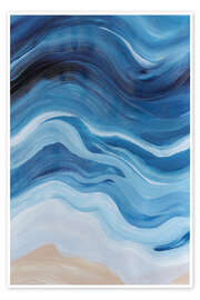 Poster Embellished Close to Shore I