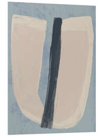 Hartschaumbild Blue Burst II