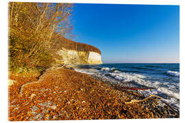 Acrylglasbild Kreidefelsen im Herbst auf der Insel Rügen - Rico Ködder