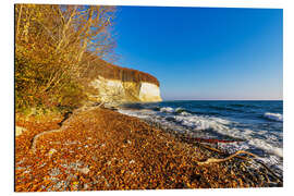 Aluminium print Chalk cliffs in autumn on the island of Rügen - Rico Ködder