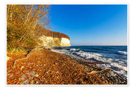Wandbild Kreidefelsen im Herbst auf der Insel Rügen - Rico Ködder
