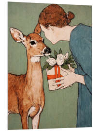 Hartschaumbild Der Waldbesucher