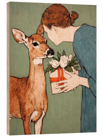 Holzbild Der Waldbesucher - DejaReve