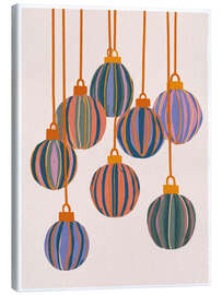 Leinwandbild Weihnachtskugeln