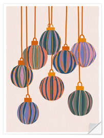 Wandsticker Weihnachtskugeln