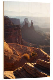 Stampa su legno Layers of the desert, Canyonlands, USA - Martin Podt