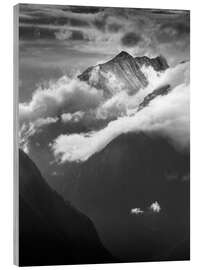 Holzbild Blick von Haimingerberg ins Inntal, Tirol, Österreich - Christian Müringer