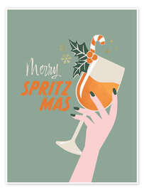 Wandbild Merry spritzmas - Emanuela Carratoni
