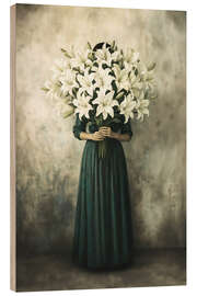 Holzbild Lilien - Annika Persson