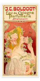 Wandbild Boldoot Eau de Cologne Parfumerie Amsterdam - Henri Privat-Livemont