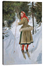 Leinwandbild Girl von Mora - Anders Leonard Zorn