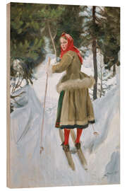 Holzbild Girl von Mora - Anders Leonard Zorn