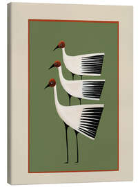 Leinwandbild Striped Bird Trio I