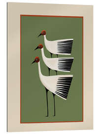 Gallery Print Striped Bird Trio I