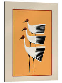 Gallery Print Striped Bird Trio II