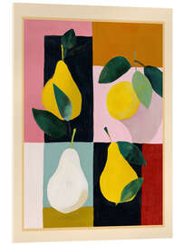 Acrylglasbild Stillleben mit modernen Birnen