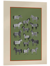 Acrylglasbild Gestreifte Pferde - Branka Kodžoman